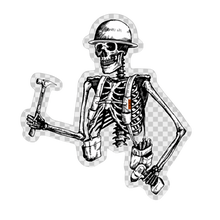 Load image into Gallery viewer, Tool Belt Skeleton Sticker