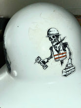 Load image into Gallery viewer, Construction Worker Skeleton Sticker