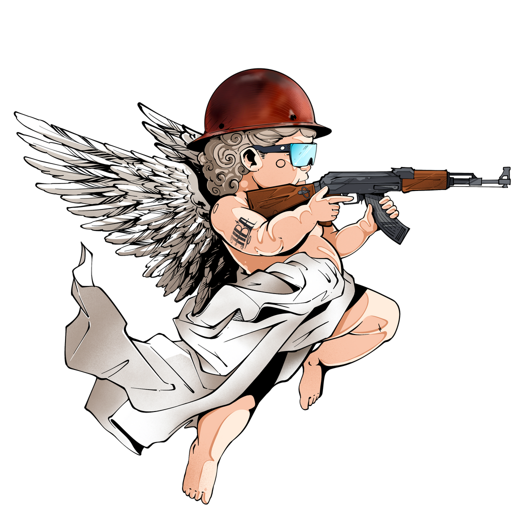 Blue Collar Angel Sticker