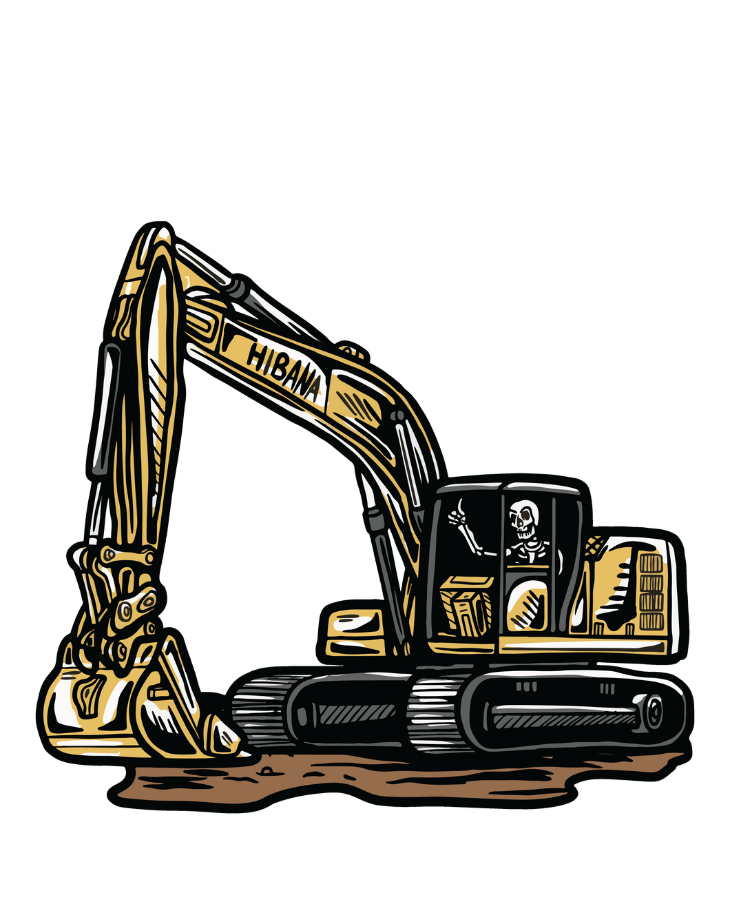 Excavator Sticker