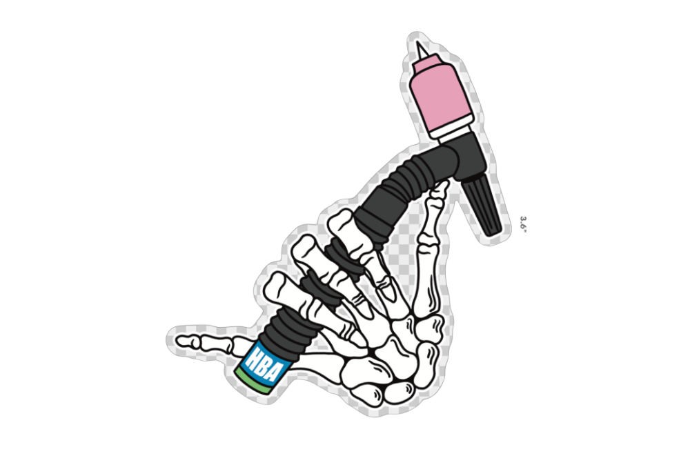 Skeleton Tig Hand Sticker (2023)