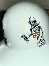 Load image into Gallery viewer, Construction Worker Skeleton Sticker
