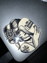 Load image into Gallery viewer, Americana Female Welder Sticker
